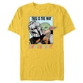 thumbnail image 1 of Star Wars Grogu The Mandalorian This is the Way Birthday Boy - Short Sleeve Blended T-Shirt for Adults - Customized-Yellow, 1 of 5