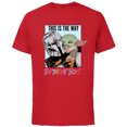 thumbnail image 1 of Star Wars Grogu The Mandalorian This is the Way Birthday Boy - Short Sleeve Cotton T-Shirt for Adults - Customized-Red, 1 of 5