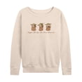 thumbnail image 1 of Star Wars - Grogu Use Force Tomorrow - Women's French Terry Long Sleeve Pullover, 1 of 4