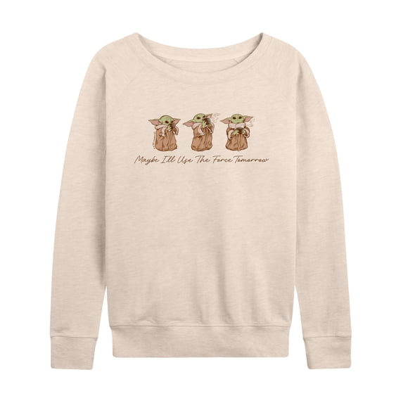 Star Wars - Grogu Use Force Tomorrow - Women's French Terry Long Sleeve Pullover