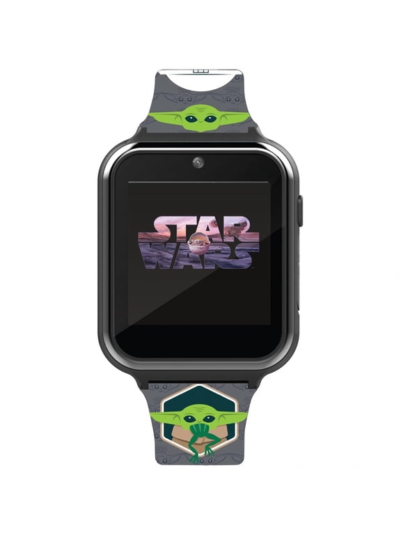Grogu and Frog Interactive Kids Smart Watch with Grey Band