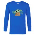 thumbnail image 1 of Star Wars Grogu and Lucky Green Shamrocks St. Patrick's Day - Long Sleeve T-Shirt for Men - Customized-Navy, 1 of 5