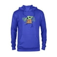 thumbnail image 1 of Star Wars Grogu and Lucky Green Shamrocks St. Patrick's Day - Pullover Hoodie for Adults - Customized-Royal, 1 of 5