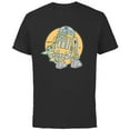 thumbnail image 1 of Star Wars Grogu and R2-D2 New Best Friends - Short Sleeve Cotton T-Shirt for Adults - Customized-Black, 1 of 5