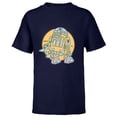 thumbnail image 1 of Star Wars Grogu and R2-D2 New Best Friends - Short Sleeve T-Shirt for Kids - Customized-Navy, 1 of 5