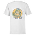 thumbnail image 1 of Star Wars Grogu and R2-D2 New Best Friends - Short Sleeve T-Shirt for Kids - Customized-White, 1 of 5
