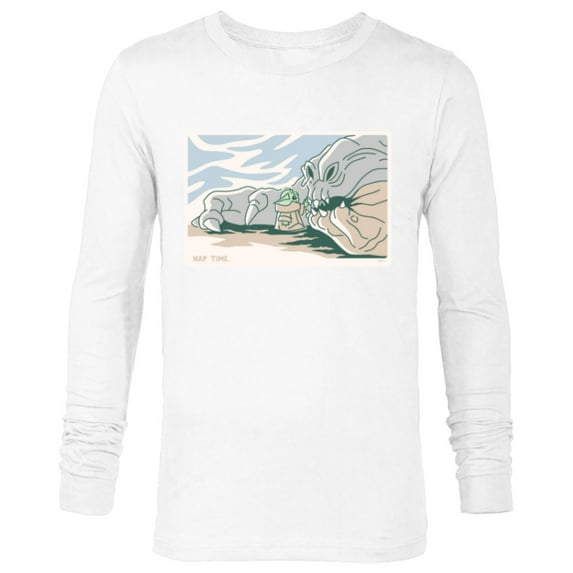 Star Wars Grogu and Rancor Nap Time - Long Sleeve T-Shirt for Men - Customized-White