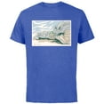thumbnail image 1 of Star Wars Grogu and Rancor Nap Time - Short Sleeve Cotton T-Shirt for Adults - Customized-Royal Heather, 1 of 5