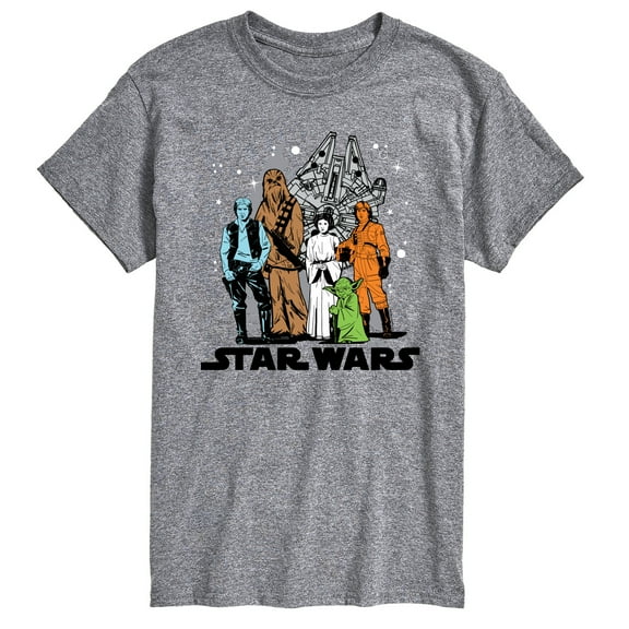 Star Wars - Luke, Leia, Yoda Group - Men's Short Sleeve Tee
