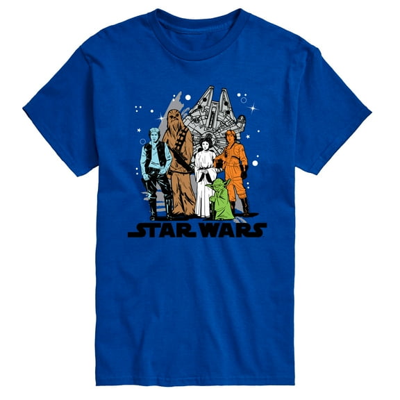 Star Wars - Luke, Leia, Yoda Group - Men's Short Sleeve Tee