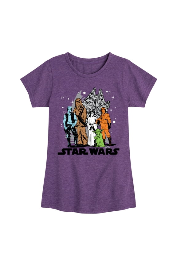 - Luke and Friends Group - Toddler And Youth Girls Fitted Short Sleeve Tee