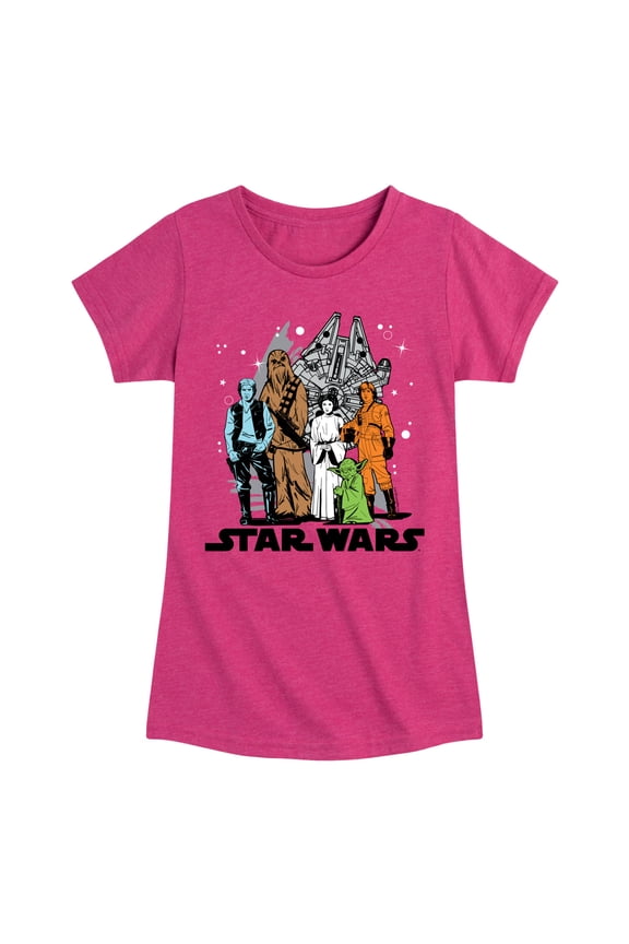 - Luke and Friends Group - Toddler And Youth Girls Fitted Short Sleeve Tee
