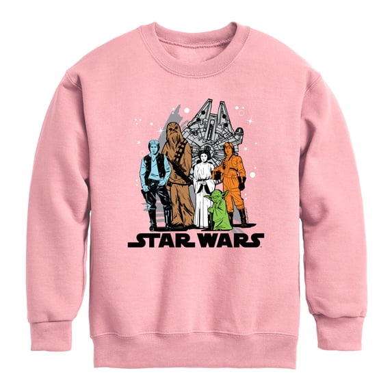 Star Wars - Group - Youth Boys Crew Fleece Sweatshirt