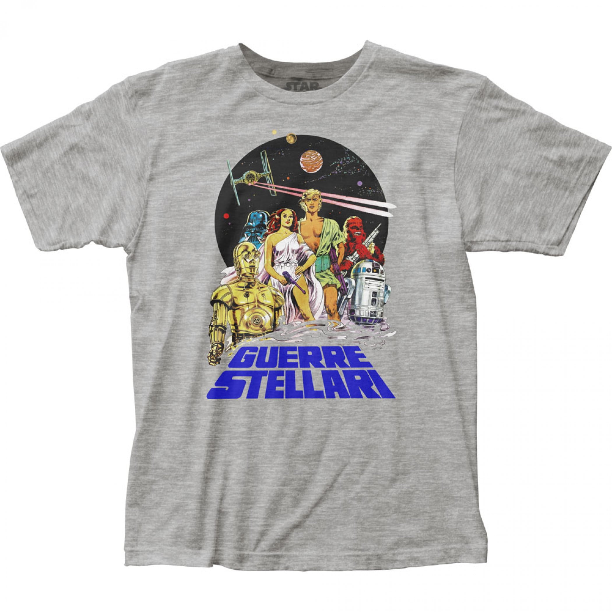 Star Wars Guerre Stellari Italian Movie Poster T-Shirt-Small, image size:2100x2100
