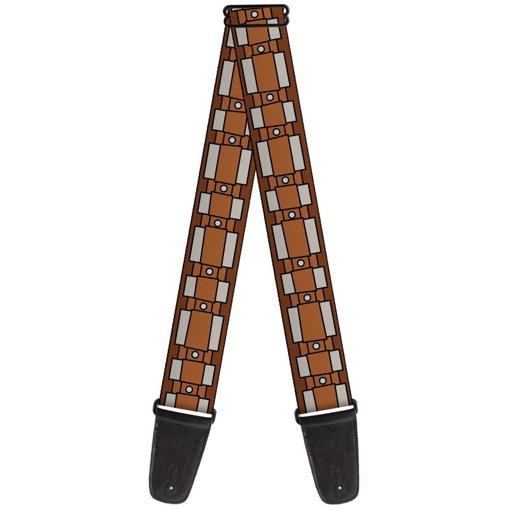 Star Wars Guitar Strap, Star Wars Chewbacca Bandolier Bounding Browns, 2 Inches Wide