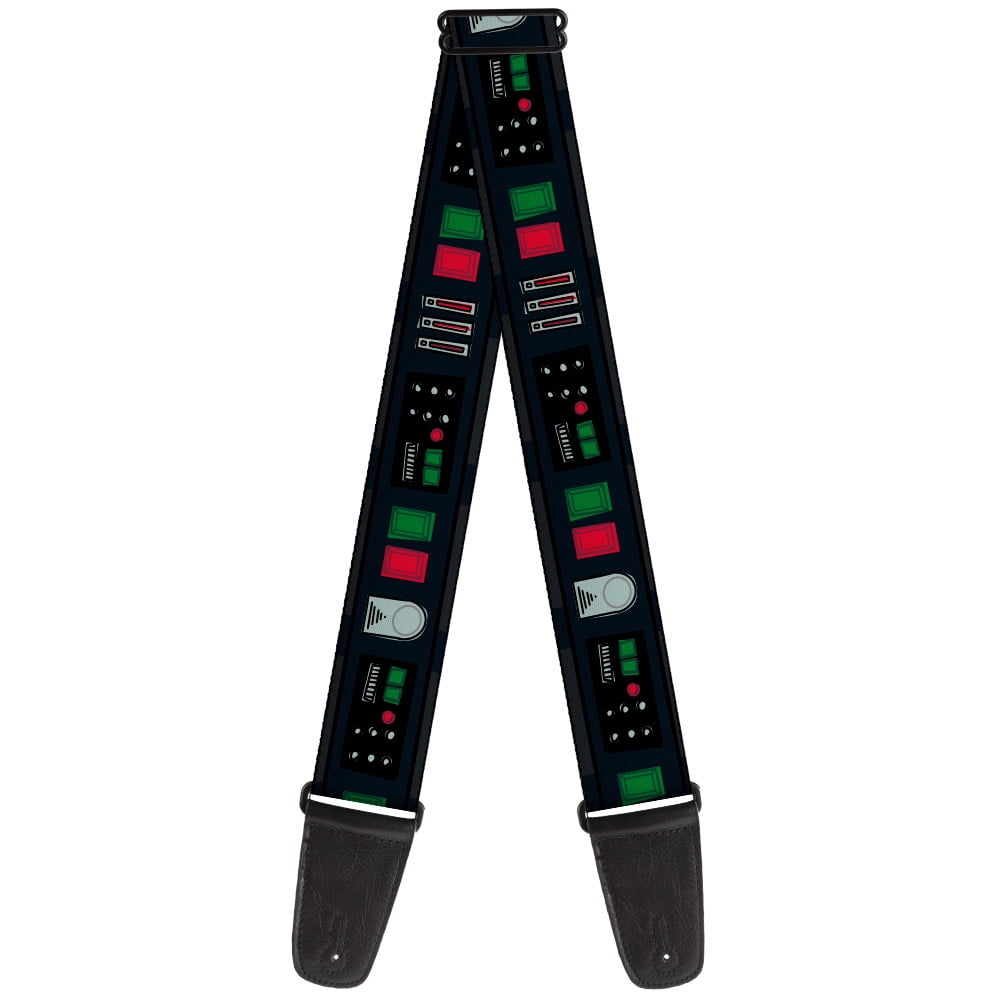 Star Wars Guitar Strap, Star Wars Darth Vader Utility Belt Bounding Black Grays Reds, 2 Inches Wide