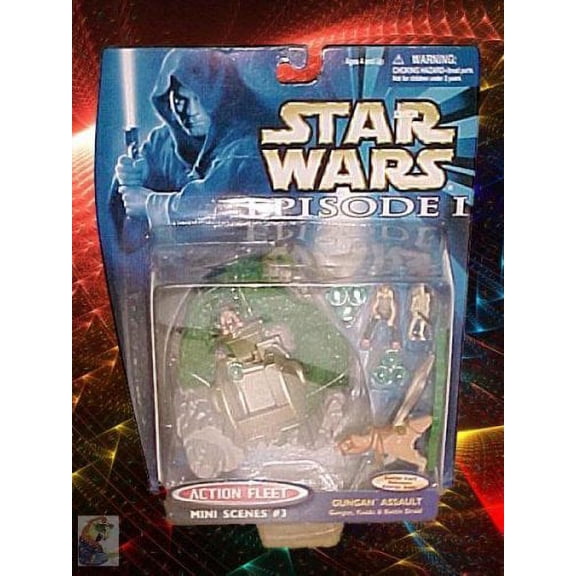 Star Wars Episode I Gungan Assault Mini Scenes #3 Figures 1998 Galoob #68123