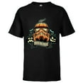 thumbnail image 1 of Star Wars Halloween Stormtrooper Jack-o’-Lantern Pumpkin - Short Sleeve T-Shirt for Kids - Customized-Black, 1 of 5