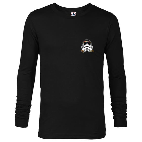 Star Wars Halloween Stormtrooper Trick-or-Treat Candy Bucket - Long Sleeve T-Shirt for Men - Customized-Black