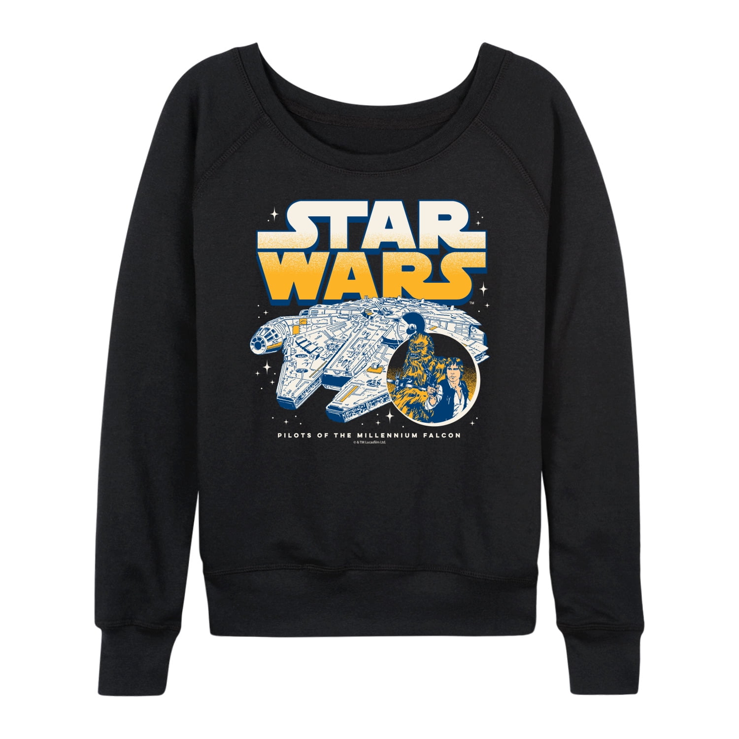 Star Wars - Ewok Protect The Forest - Women's French Terry Pullover Long Sleeve Shirt