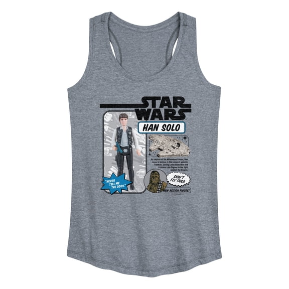 Star Wars - Han Solo Action Figure - Women's Racerback Graphic Tank