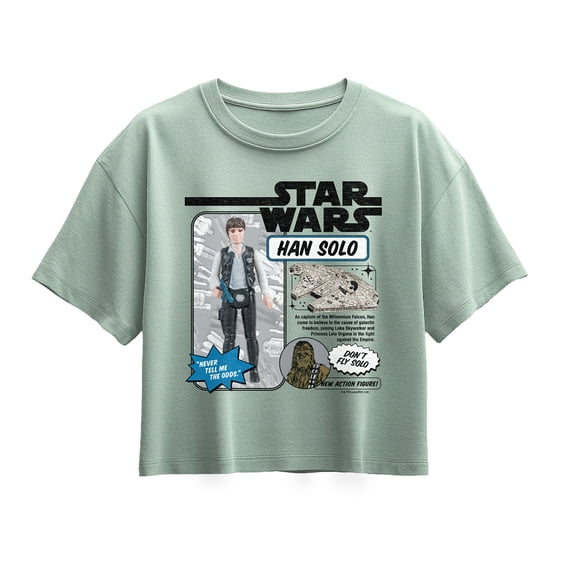 Star Wars - Han Solo Action Figure - Youth Girls Boxy T-Shirt