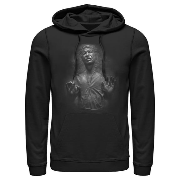Star Wars Han Solo Carbonite Men's Black Hoodie, X-Large