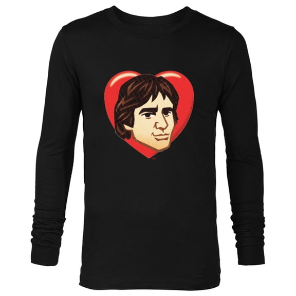 Star Wars Han Solo Cartoon Heart - Long Sleeve T-Shirt for Men – Customized-Black