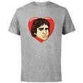 thumbnail image 1 of Star Wars Han Solo Cartoon Heart - Short Sleeve Cotton T-Shirt for Adults - Customized-Athletic Heather, 1 of 5