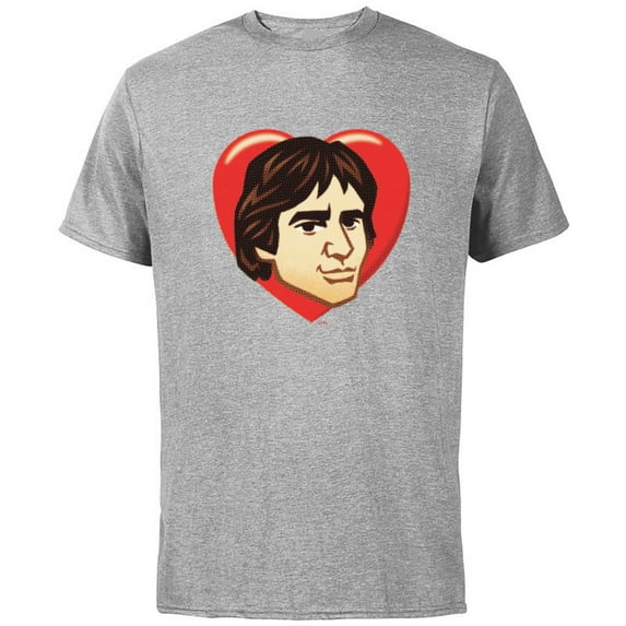 Star Wars Han Solo Cartoon Heart - Short Sleeve Cotton T-Shirt for Adults - Customized-Athletic Heather