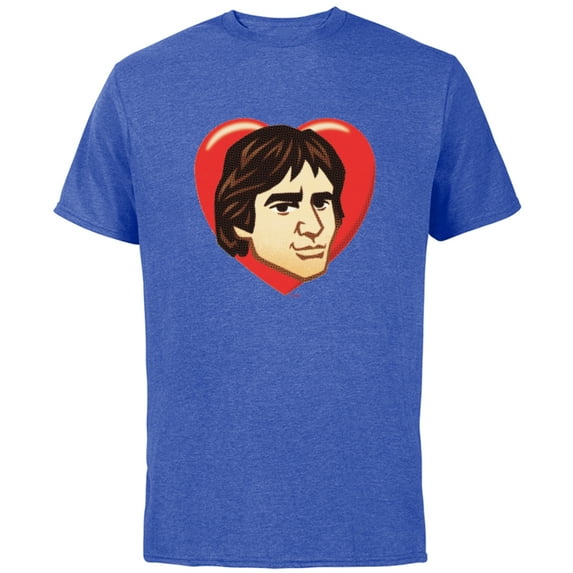 Star Wars Han Solo Cartoon Heart - Short Sleeve Cotton T-Shirt for Adults - Customized-Royal Heather