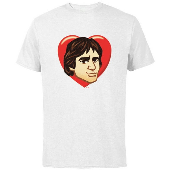 Star Wars Han Solo Cartoon Heart - Short Sleeve Cotton T-Shirt for Adults - Customized-White