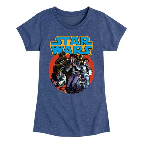 Star Wars - Han Solo Comic Toddler And Youth Girls Fitted Short Sleeve Tee
