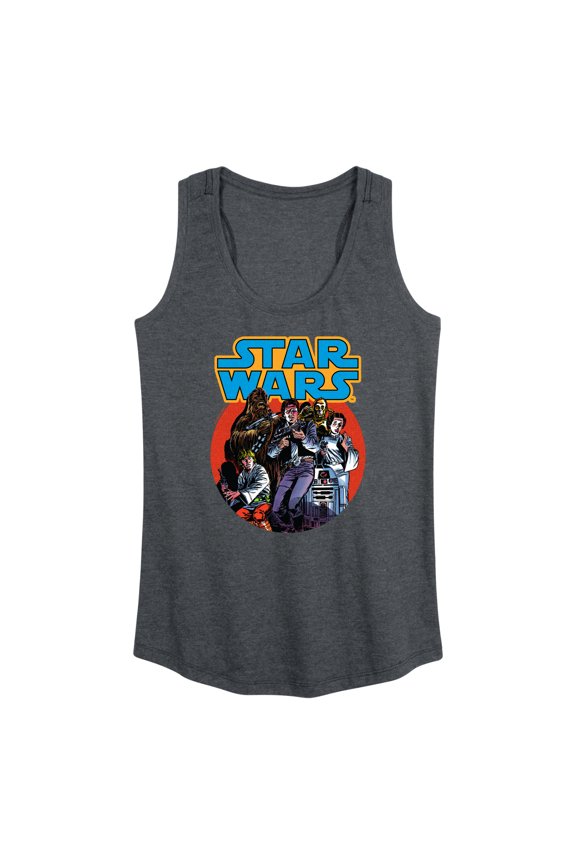 - Han Solo Comic - Women's Racerback Graphic Tank