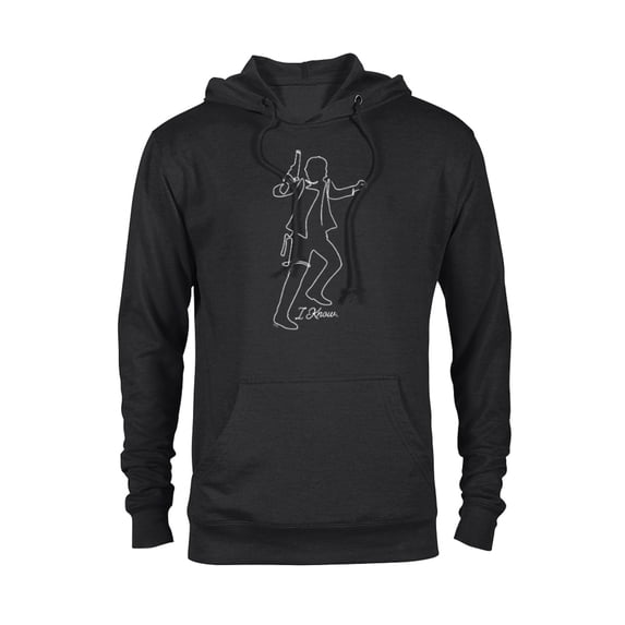 Star Wars Han Solo I Know Couples Valentine’s Day Love - Pullover Hoodie for Adults - Customized-Black