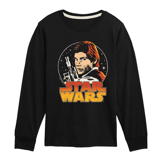 Star Wars - Han Solo Logo Boys' Long Sleeve Graphic T-Shirt