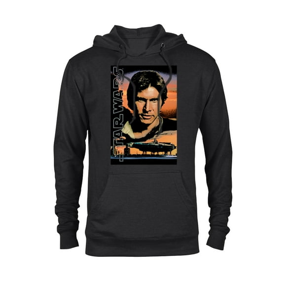 Star Wars Han Solo Millennium Falcon Poster - Pullover Hoodie for Adults - Customized-Black
