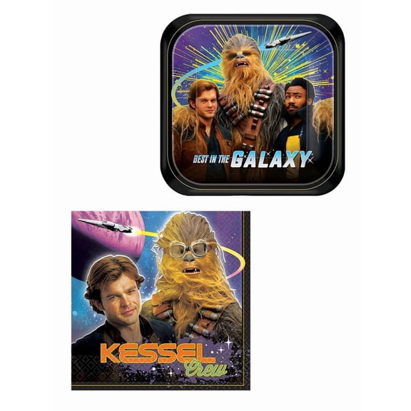 Star Wars Han Solo Party Bundle: 8x 7" Plates & 16x Lunch Napkins
