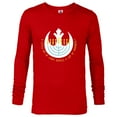 thumbnail image 1 of Star Wars Hanukkah Menorah Rebel Alliance A Little Light - Long Sleeve T-Shirt for Men - Customized-New Red, 1 of 5