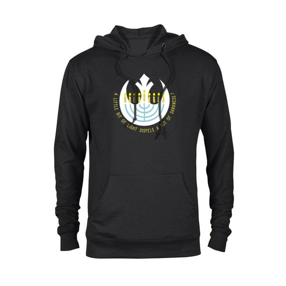 Star Wars Hanukkah Menorah Rebel Alliance A Little Light - Pullover Hoodie for Adults - Customized-Black