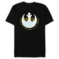 thumbnail image 1 of Star Wars Hanukkah Menorah Rebel Alliance A Little Light - Short Sleeve Blended T-Shirt for Adults - Customized-Black, 1 of 5