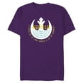 thumbnail image 1 of Star Wars Hanukkah Menorah Rebel Alliance A Little Light - Short Sleeve Blended T-Shirt for Adults - Customized-Purple, 1 of 5