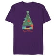 thumbnail image 1 of Star Wars Happy Holidays Ornaments - Short Sleeve Blended T-Shirt for Adults - Customized-Purple, 1 of 5