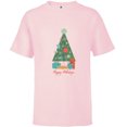 thumbnail image 1 of Star Wars Happy Holidays Ornaments - Short Sleeve T-Shirt for Kids - Customized-Soft Pink, 1 of 5