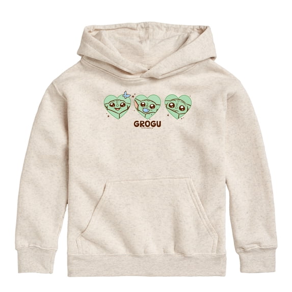Star Wars - Heart Grogu - Youth Boys Fleece Hoodie Sweatshirt