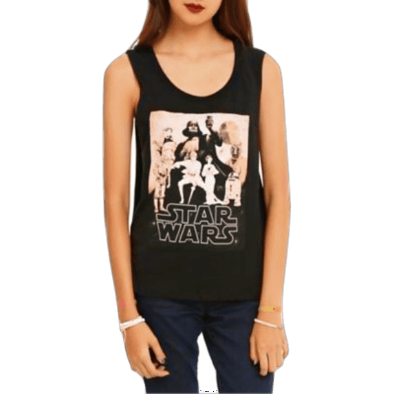 Star Wars Her Universe Adult Women Black Tank Top Tee T-Shirt (Size Small)