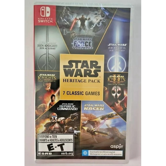 Star Wars Heritage Pack Switch Brand New Game Special [2023 Fighting Racing RPG]