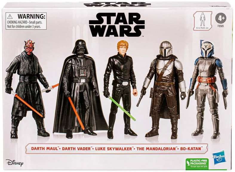 Hasbro 4 Action Figure Set with Lightsabers Collector s Box Star Wars