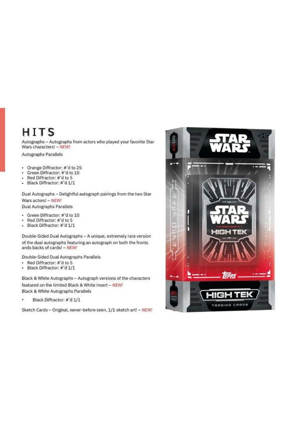 Star Wars High-Tek (2 Numbered Parallels per Box)