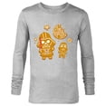 thumbnail image 1 of Star Wars Holiday Christmas Darth Vader Gingerbread Cookie - Long Sleeve T-Shirt for Men - Customized-Athletic Heather, 1 of 5